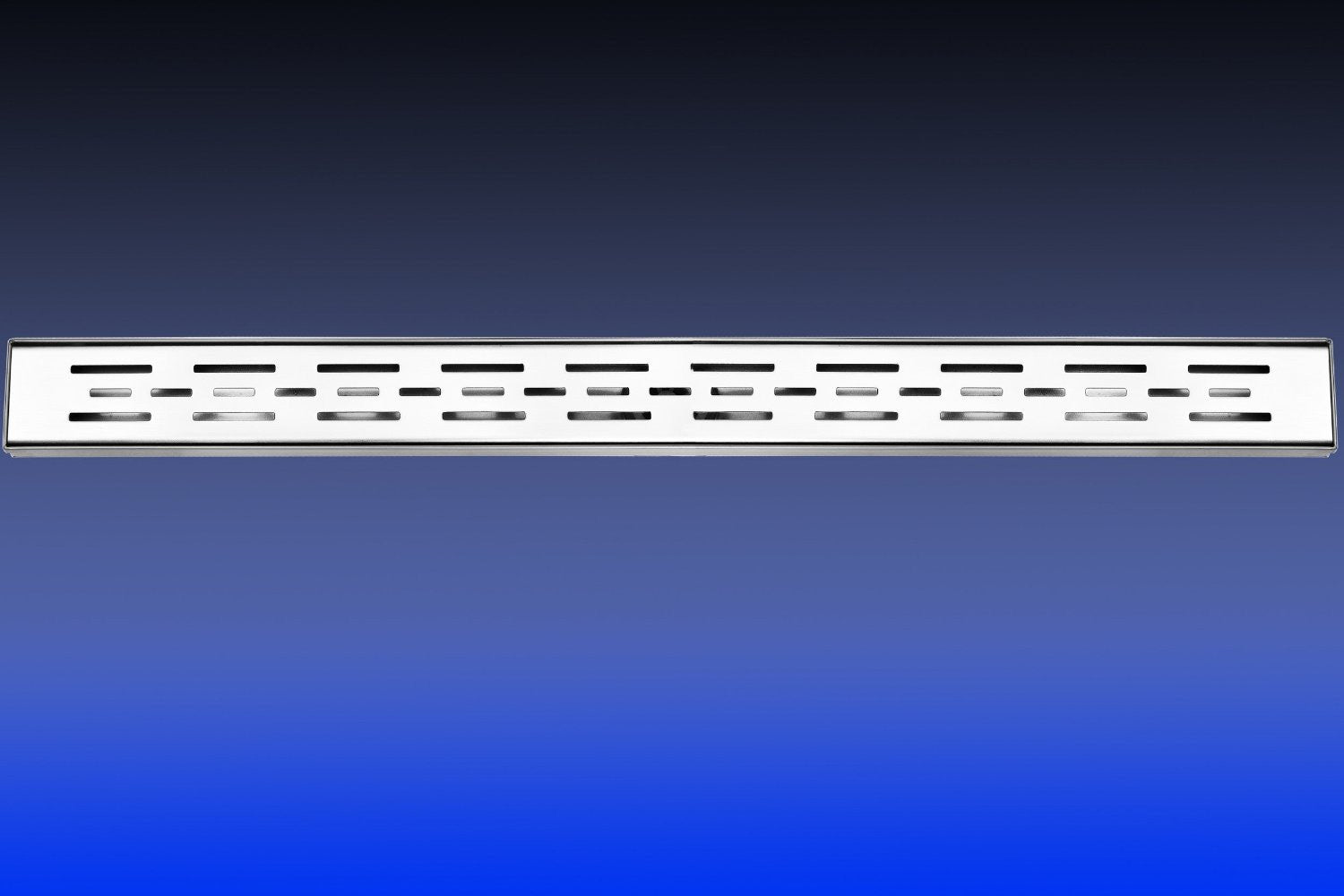 Polished Stainless Linear Shower Drain Bars, 2.75" Wide