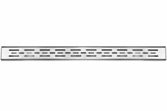 Brushed Stainless Linear Shower Drain Bars, 2.75" Wide